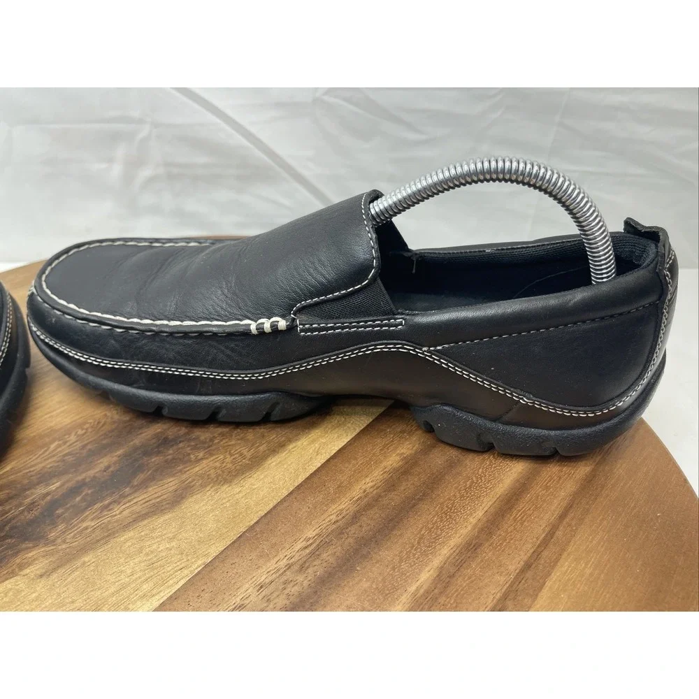 Rockport XCS‎ Mens Shoes 9.5 M Casual Slip on Lightweight Loafer Leather Black